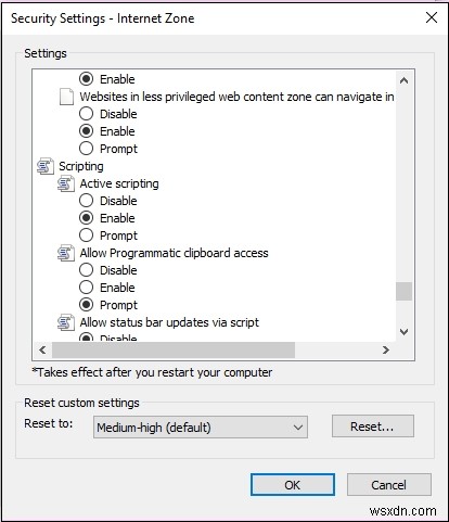 How to enable JavaScript in Windows?
