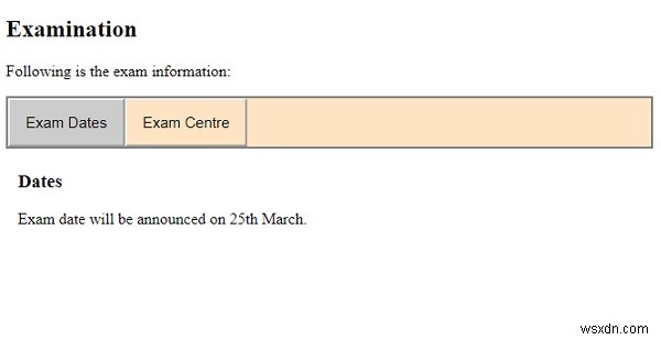 How to create tabs with CSS and JavaScript?
