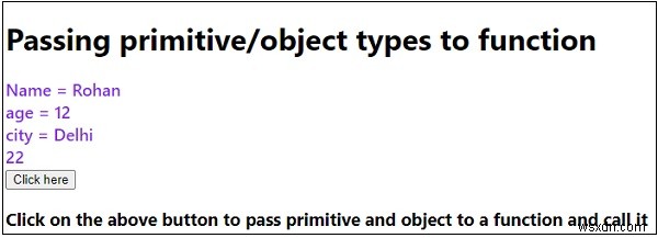 How do JavaScript primitive/object types passed in functions?