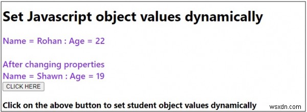 How to set JavaScript object values dynamically?
