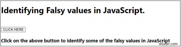 Identifying False values in JavaScript