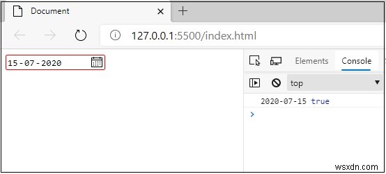 Check valid date format in JavaScript?