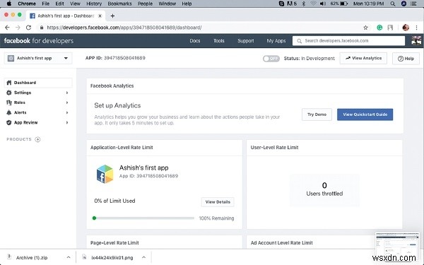 How to integrate a facebook login in swift for iOS App?