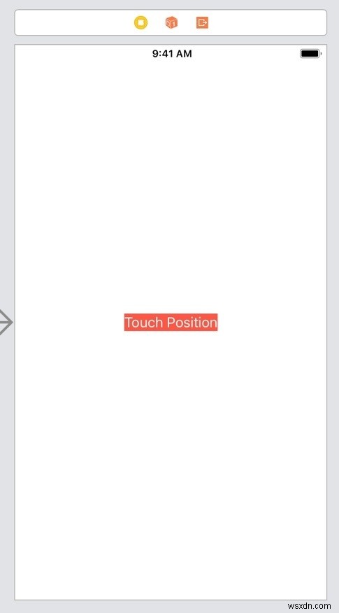 How to get the Touch position on iOS device?