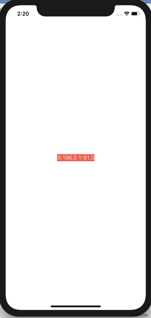 How to get the Touch position on iOS device?