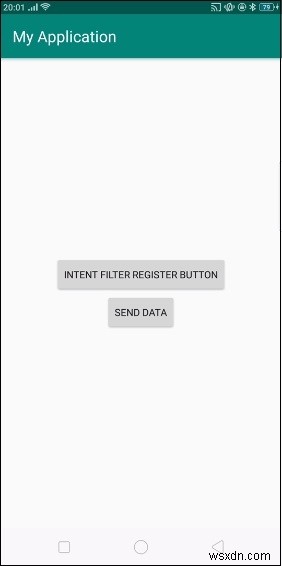 In Android how to register a custom Intent filter to a broadcast receiver?