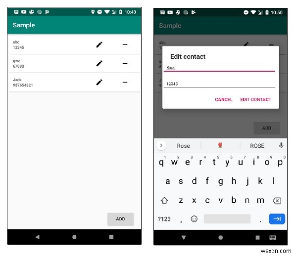 How to use the recyclerview with a database in Android?