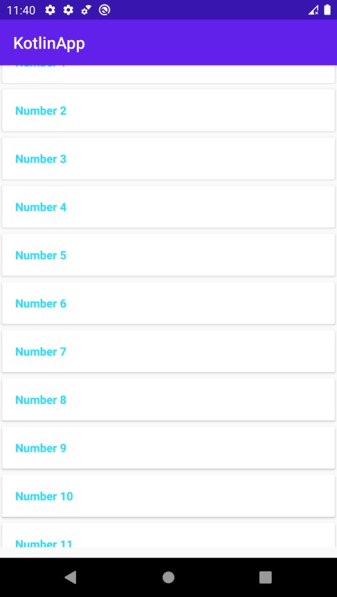 How to implement an endless list with RecyclerView in Android using Kotlin?