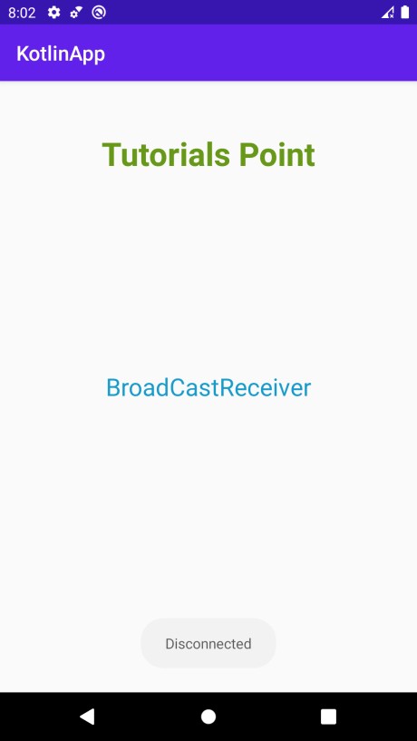 How to register a broadcast receiver Programmatically in Android using Kotlin?