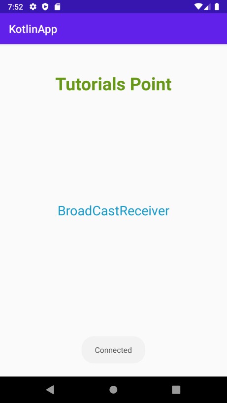 How to register a broadcast receiver Programmatically in Android using Kotlin?