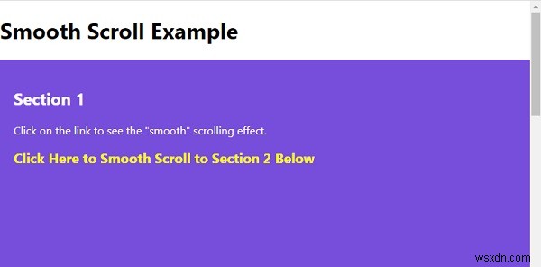 How to create a smooth scrolling effect with CSS?