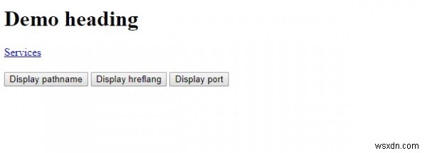 HTML DOM Anchor port Property