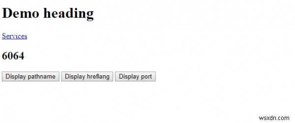 HTML DOM Anchor port Property
