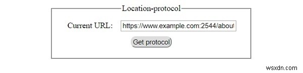 HTML DOM Location protocol Property