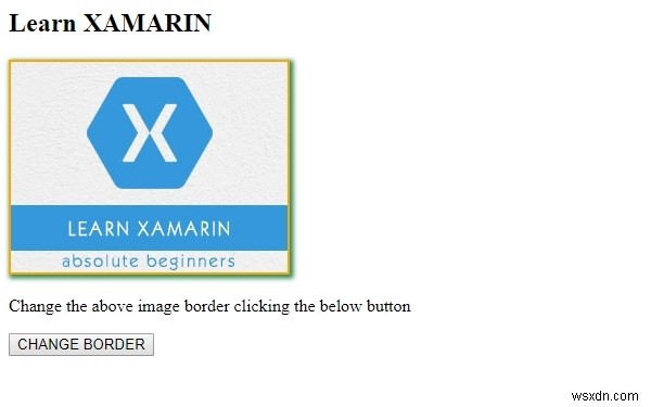 HTML DOM Style border Property