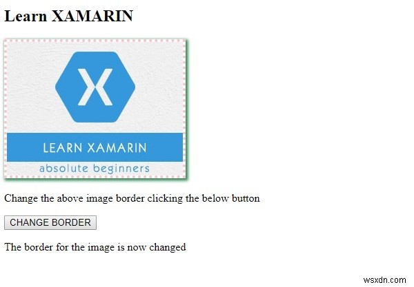 HTML DOM Style border Property