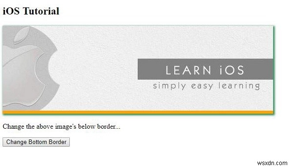 HTML DOM Style borderBottomColor Property