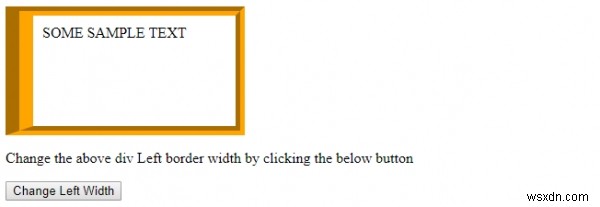 HTML DOM Style borderLeftWidth Property