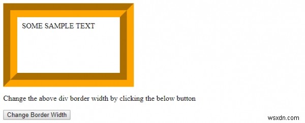 HTML DOM Style borderWidth Property