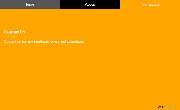 How to create full-page tabs with CSS and JavaScript?
