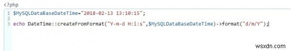 Extracting only date from datetime field in MySQL and assigning it to PHP variable?