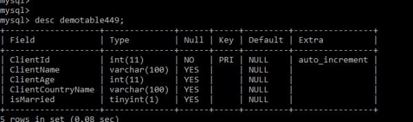How to find tables with a specific column name in MySQL?