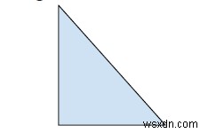 Find the dimensions of Right angled triangle in C++