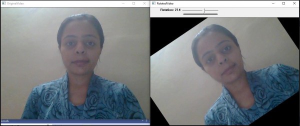 How to rotate a video in OpenCV using C++?