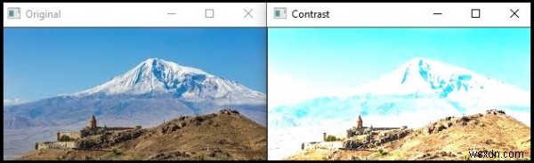 How to Change Contrast in OpenCV using C++?