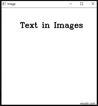 How to put a text in an image in OpenCV using C++?
