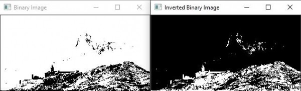 How to invert a binary image in OpenCV using C++?