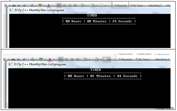 Timer in C++ using system calls