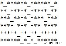 C++ Program for Expressionless Face Pattern printing