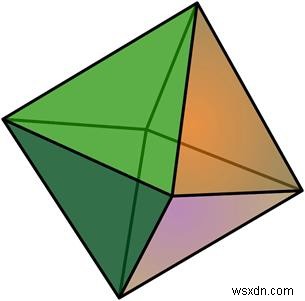 Program for Surface Area of Octahedron in C++