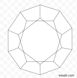 Program for Surface area of Dodecahedron in C++