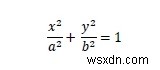 Area of the Largest square that can be inscribed in an ellipse in C++