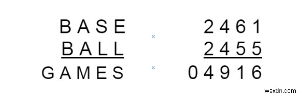 C++ program for Solving Cryptarithmetic Puzzles