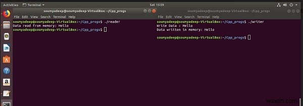 IPC through shared memory