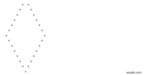 Program to print hollow pyramid and diamond pattern in C++