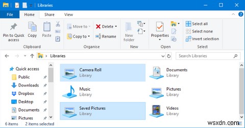 How to Delete the Camera Roll and Saved Pictures Folders in Windows 10