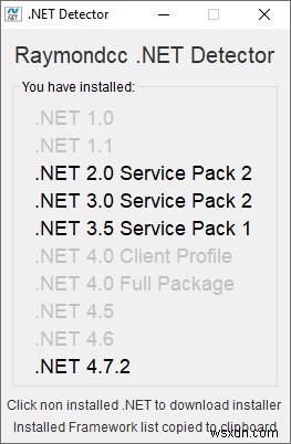 6 Ways to Check Which Versions of .NET Framework Are Installed
