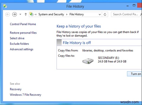 Did You Know Windows 8 Has a Built-In Time Machine Backup?