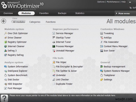 Clean & Optimize Your Computer for Better Performance With WinOptimizer