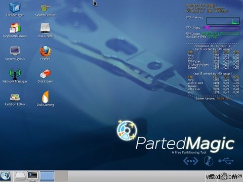 Parted Magic: A Complete Hard Drive Toolbox On One Live CD