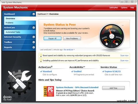 System Mechanic 11: Tune Up Your PC and Boost Performance Instantly [Giveaway]