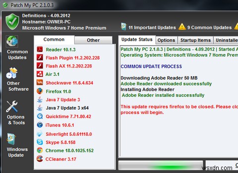 Conveniently Patch Windows & All Programs With Patch My PC