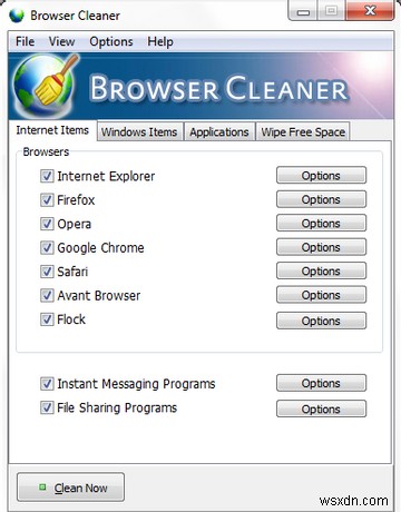Delete Temporary Files Quickly & Discreetly With Browser Cleaner [Windows]