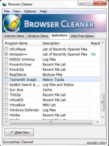 Delete Temporary Files Quickly & Discreetly With Browser Cleaner [Windows]