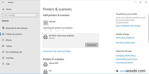 How to Add a Printer in Windows 10