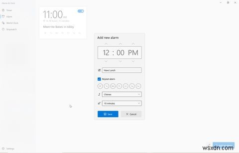 How to Use the Alarm and World Clock App on Windows 10